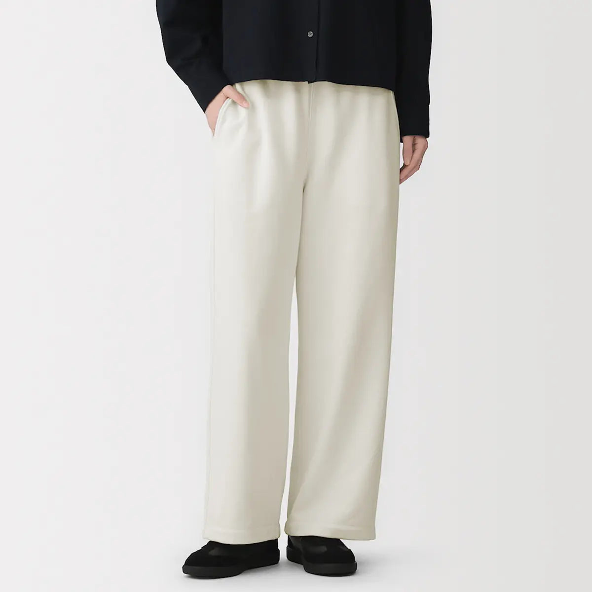 [MUJI] French Terry Wide Pants / 프렌치 테리 와이드 팬츠