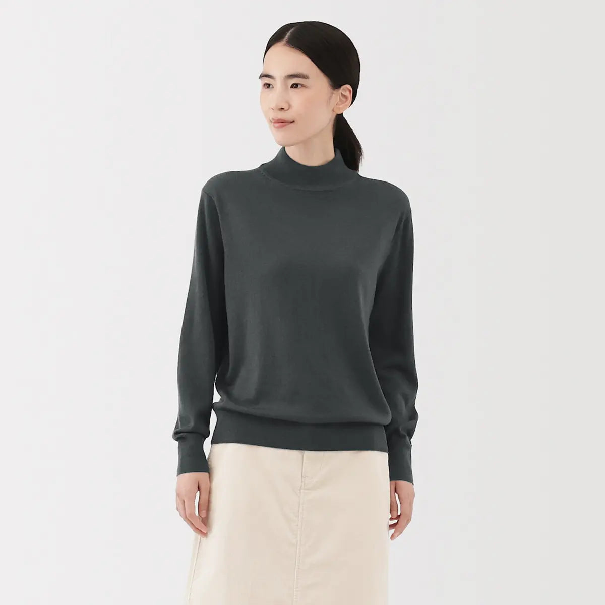 [MUJI] Washable Wool High Gauge Highneck Sweater / 워셔블 울 하이 게이지 하이넥 스웨터