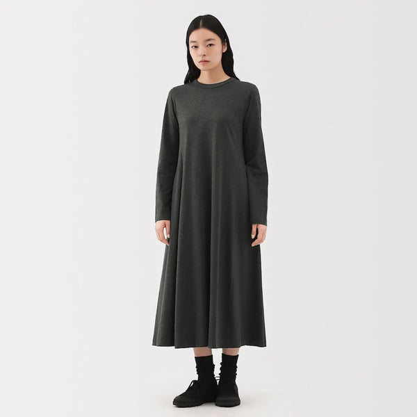 [MUJI] Cotton Yak Jersey Dress / 코튼 야크 저지 원피스