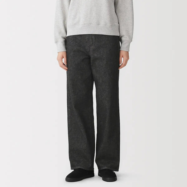 [MUJI] K-Fabric Blend Denim Straight Pants / 케이폭 혼방 데님 스트레이트 팬츠