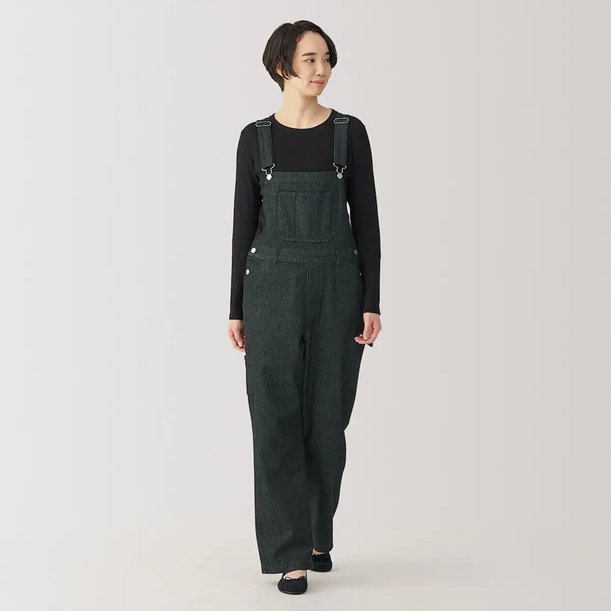 [MUJI] Denim Overalls / 케이폭 혼방 데님 오버롤