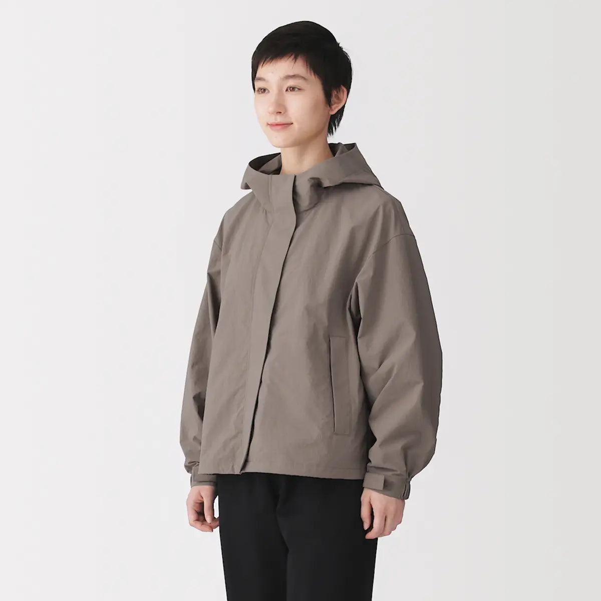 [MUJI] Water-Repellent UV Cut Packable Hooded Blouson / 발수 UV 컷 포케터블 후드 블루종