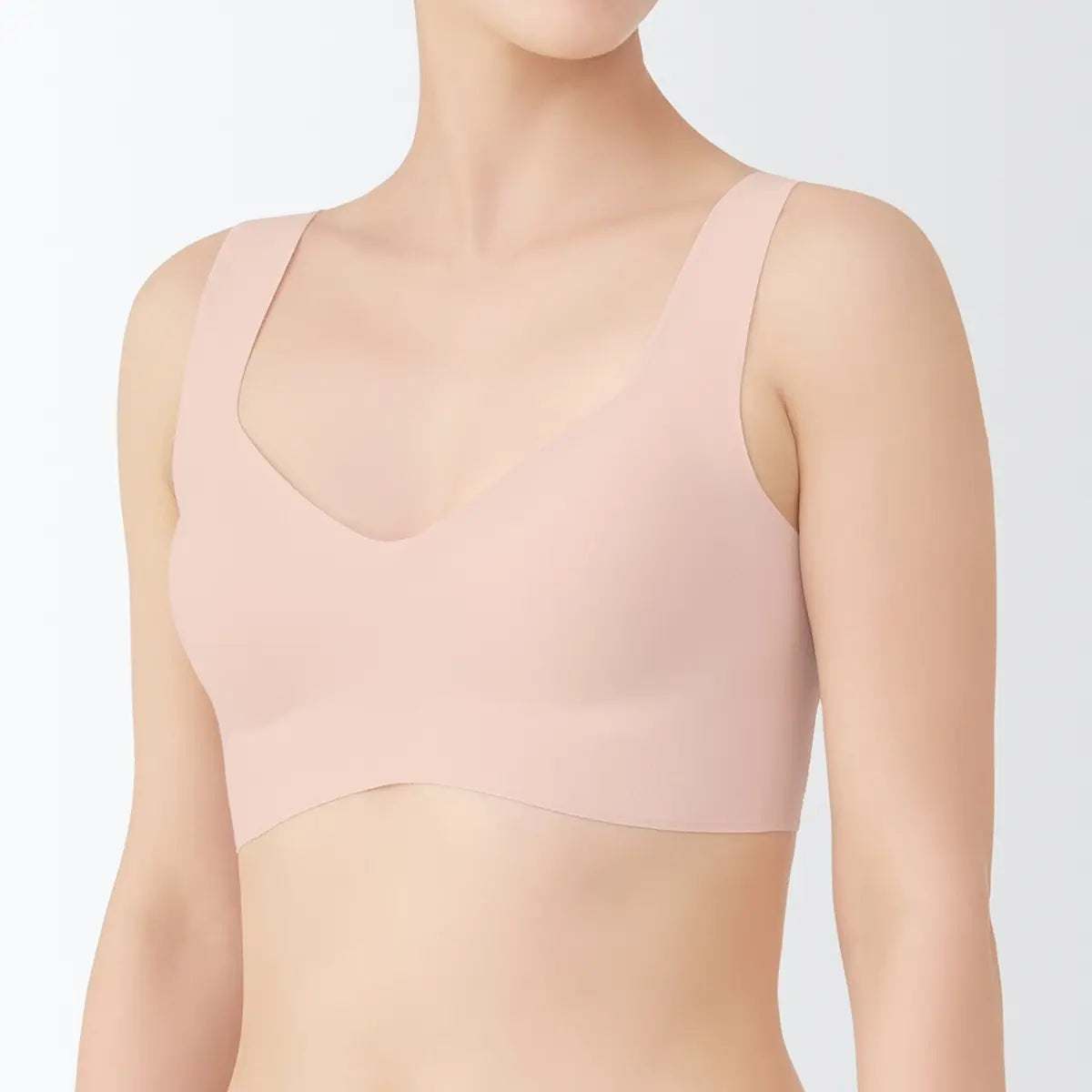 [MUJI] Invisible Half-Top Bra / 티가 나지 않는 하프 톱 브라