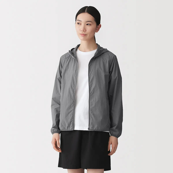 [MUJI] Water-Repellent UV Cutable Zip-Up Hoodie / 발수 UV 컷 포케터블 집업 후디