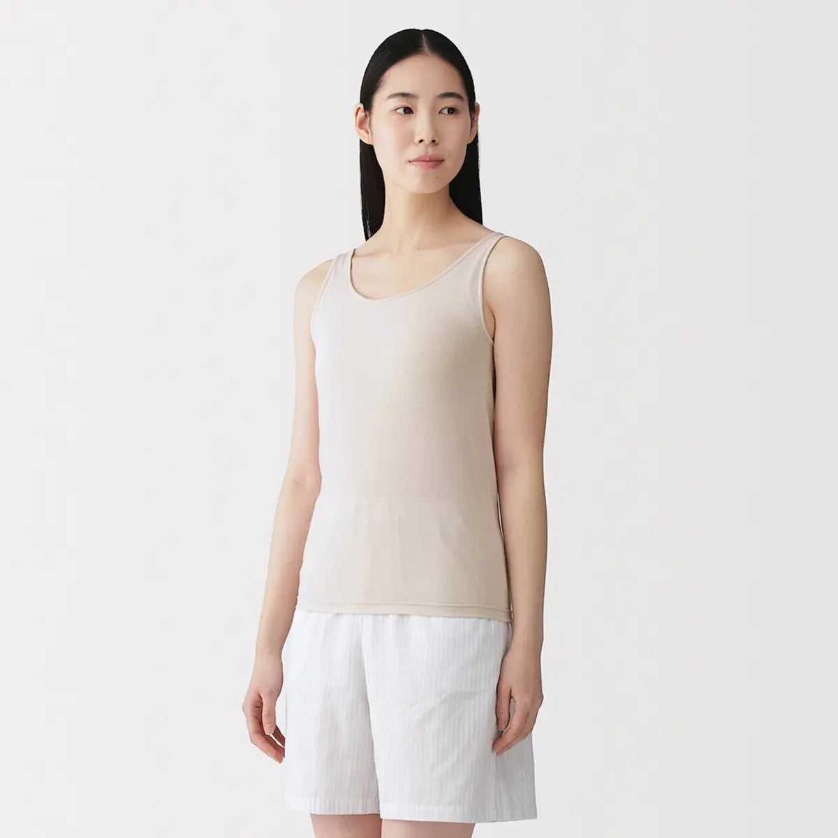 [MUJI] Bra Tank Top with Bust Support / 가슴 볼륨을 잡아주는 브라 탱크톱