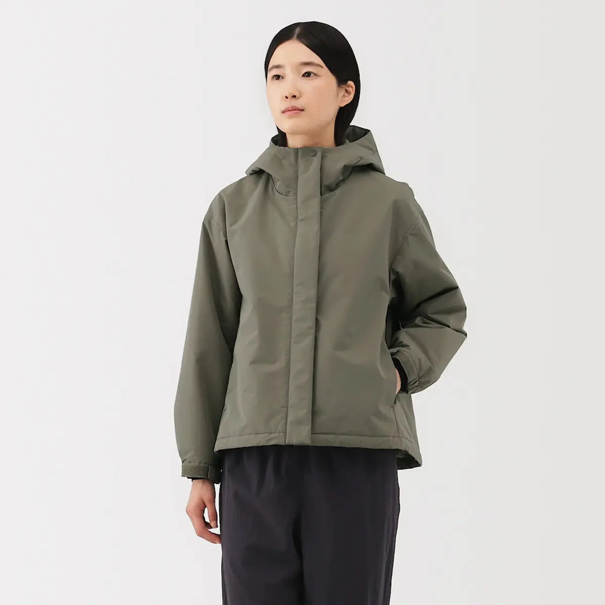 [MUJI] Water-Repellent Padded Hooded Jacket / 발수 패딩 후드 재킷