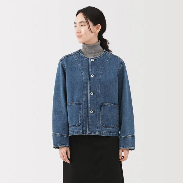 [MUJI] K-Pop Blend Denim Jacket / 케이폭 혼방 데님 재킷