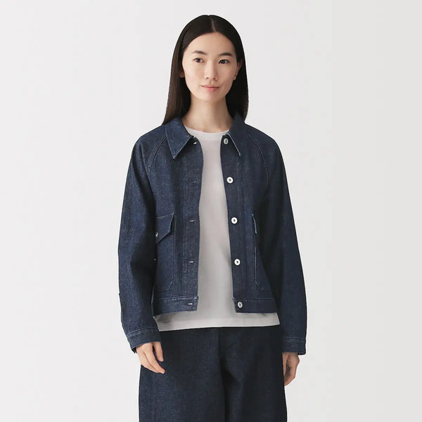 [MUJI] K-pop Blend Denim Jacket / 케이폭 혼방 데님 재킷