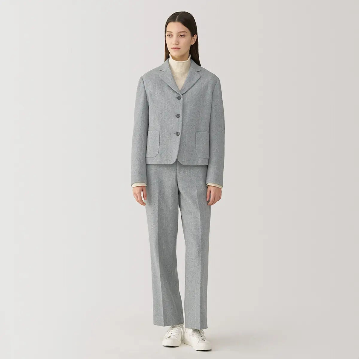 [MUJI] Wool Blend Straight Trousers / 울 혼방 스트레이트 팬츠