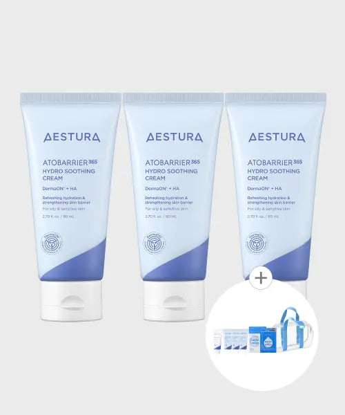 [AESTURA] Atobarier365 Hydro Soothing Cream 80ml x 3 / 아토베리어365 하이드로 수딩크림 80ml X 3개