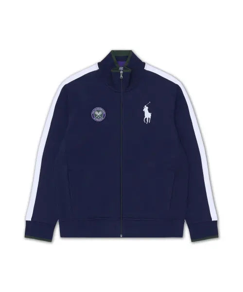 [POLO RALPH LAUREN] BALLBOYJKT-LONG SLEEVE-FULL ZIP REC DBL KNIT PIQUE-NAVY-410 / 윔블던 볼퍼슨 재킷-네이비