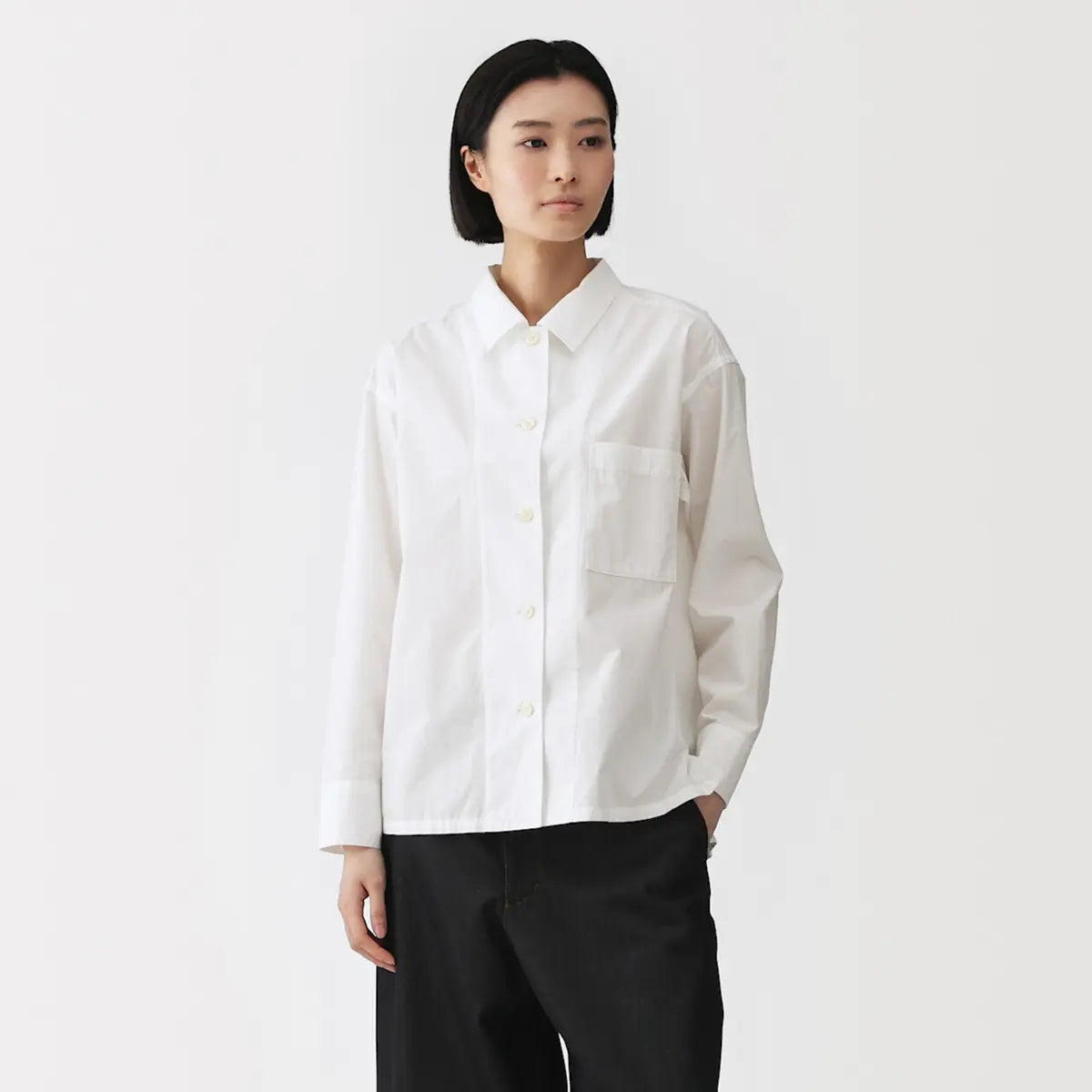 [MUJI] Cotton Oversized Shirt / 코튼 오버 셔츠