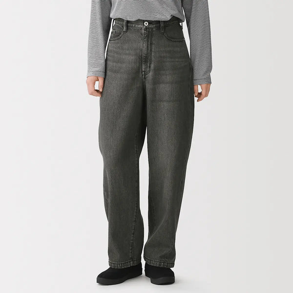 [MUJI] K-pop Blend Denim Cocoon Fit Pants / 케이폭 혼방 데님 코쿤핏 팬츠