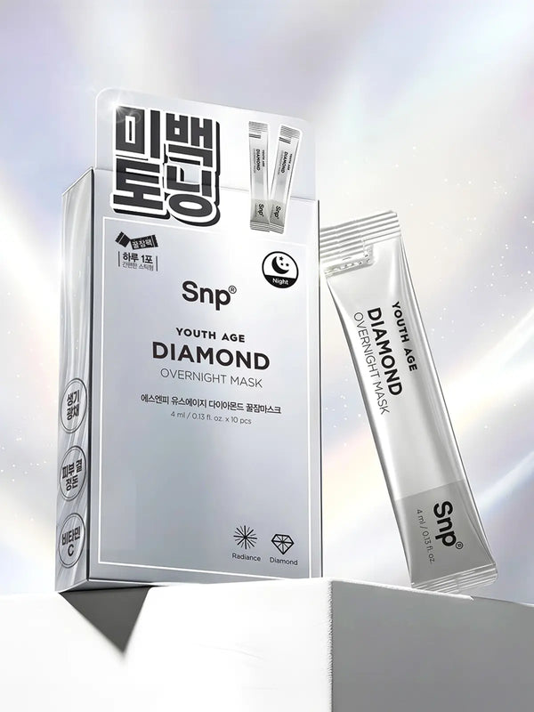 [SNP] SNP Youth Age Diamond Sleeping Mask (4ml x 10) / [미백토닝]SNP 유스에이지 다이아몬드 꿀잠마스크 4 ml 10개입