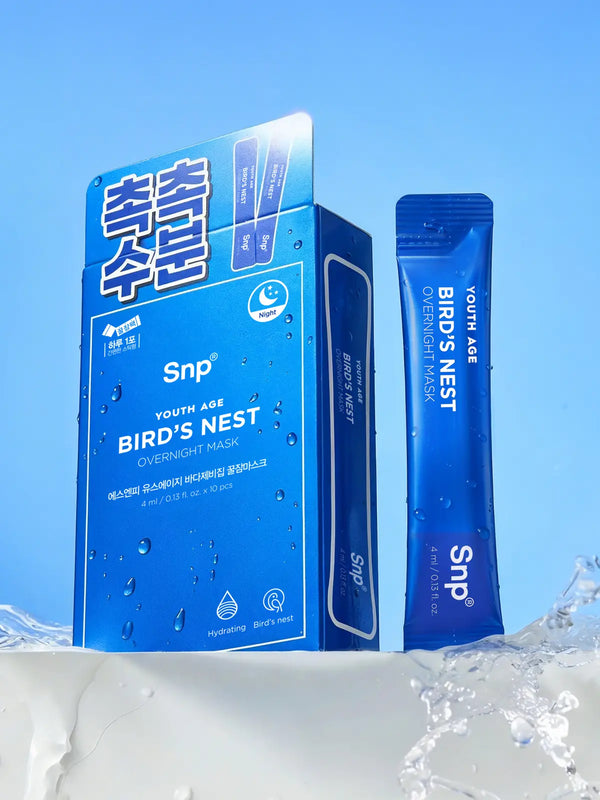 [SNP] SNP Youth Age Bird's Nest Sleeping Mask 4ml, 10 pcs / [촉촉수분]SNP 유스에이지 바다제비집 꿀잠마스크 4 ml 10개입