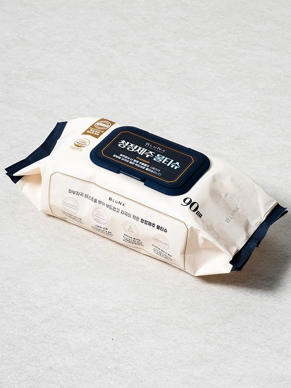[DAISO] Bluna Wet Wipes, 90 Sheets, Cap Type / 블루나 물티슈 90매 캡형