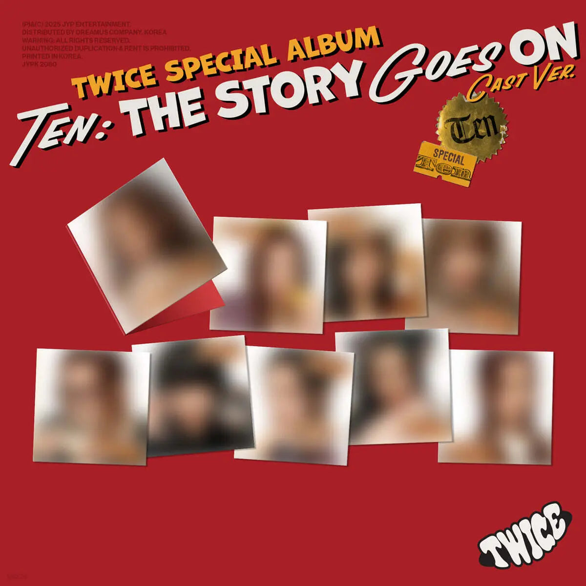 [TWICE] TWICE TEN: The Story Goes On [Cast Ver.] [9 Type SET] / 트와이스 (TWICE) - TEN: The Story Goes On [Cast Ver.][9종 SET]