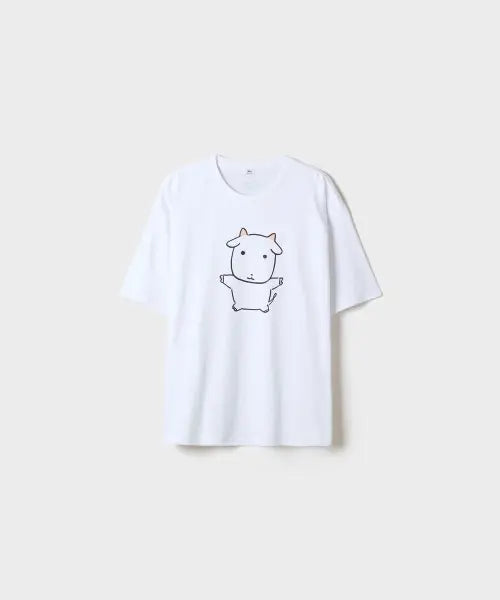 [SPAO] [GANADi] Constellation Short Sleeve T-Shirt (Beige) / [가나디] 별자리 반팔 티셔츠(Beige)_SPRLG49U01
