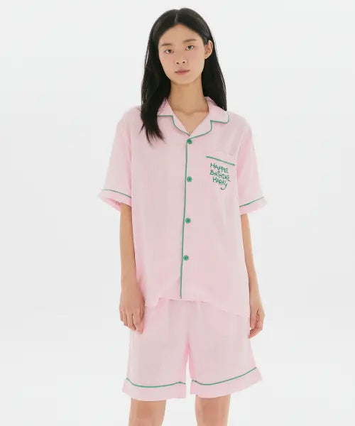 [SPAO] Harry Potter Hogwarts Magic Pass Short Sleeve Pajama (Pink) / [해리포터] 호그와트 매직패스 반팔 파자마(PINK)_SPPPG25U08