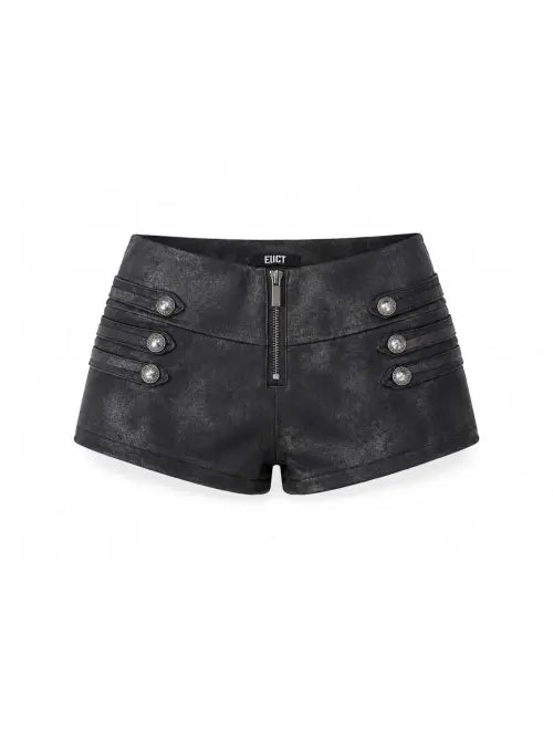 [EUCT] Napoleon Leather Shorts - BLACK / 나폴레옹 레더 쇼츠 - 블랙