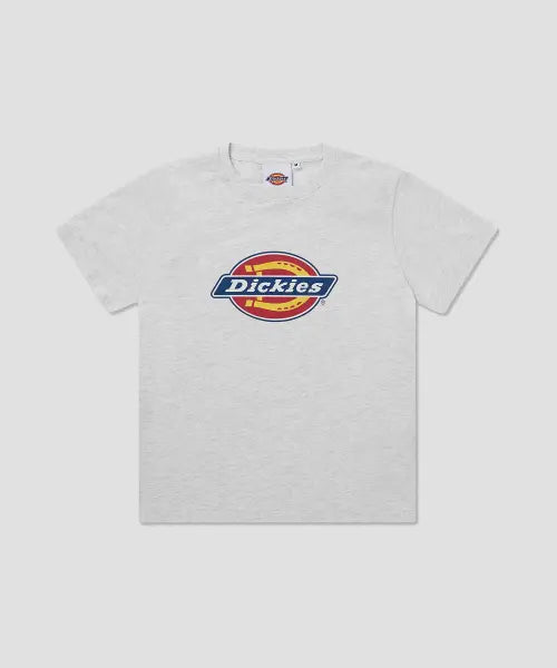 [DICKIES] Slim Fit Tree Logo T-shirt White Melange / 슬림핏 트리 로고 티셔츠 White Melange