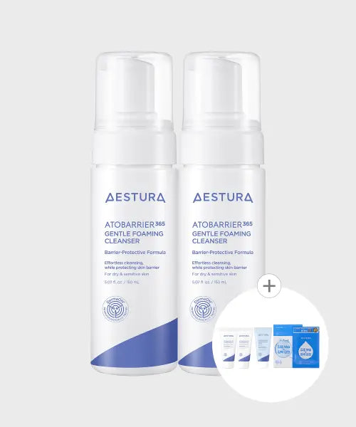 [AESTURA] Atobay 365 Gentle Foaming Cleanser 150ml (2-pack) / 아토베리어365 젠틀 포밍클렌저 150ml 2개