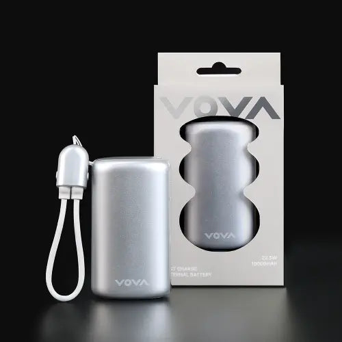 [VOVA] Grip Fast Charging Power Bank 10000mAh 22.5W Silver Edition VA-115 / 그립 고속충전 보조배터리 실버 에디션 10000mAh 22.5W VA-115
