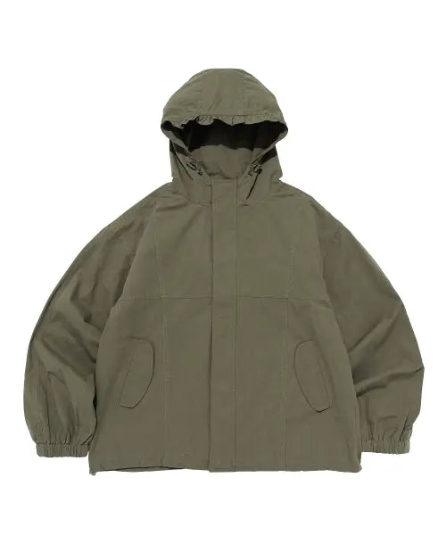 [CARGOBROS FOR WOMAN] FISHTAIL CROP BOMBER JACKET (KHAKI) / 피쉬테일 크롭 야상 후드 점퍼 (카키)