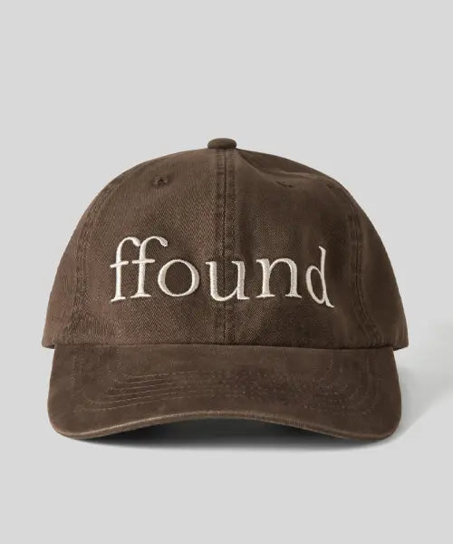 [HUMAN N CAT] FFOUND2 WASHED VINTAGE BALL CAP [DEEP BROWN] / 파운드2 워시드 빈티지 볼캡 [딥브라운]