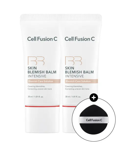 [CELL FUSION C] Skin Blemish Balm Intensive 30ml + 30ml (Puff Included) / 스킨 블레미쉬 밤 인텐시브 30ml+30ml (퍼프 증정)