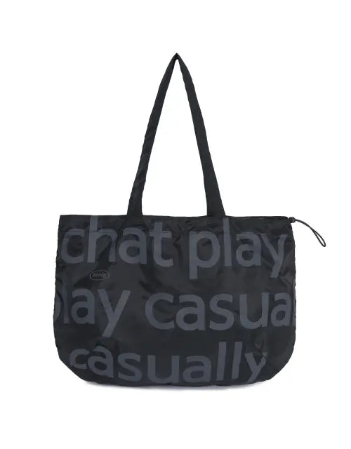 [MMLG] CPC TYPO LAYOUT TOTE BAG (BLACK)