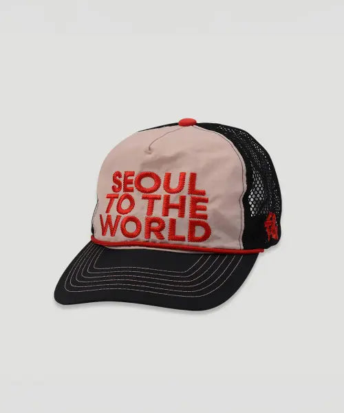 [FRUAND] FRU\u0026 NEEDLE POINT MIX MASH CAP_RED\u0026BLACK