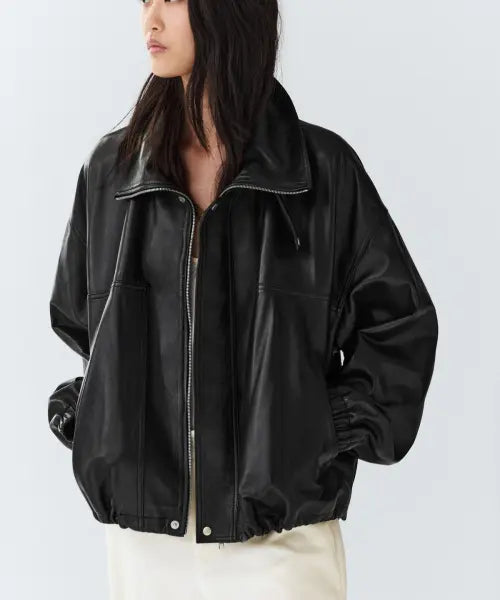 [MASSIMO DUTTI] Napa Lambskin Bomber Jacket / 나파 양가죽 봄버 자켓
