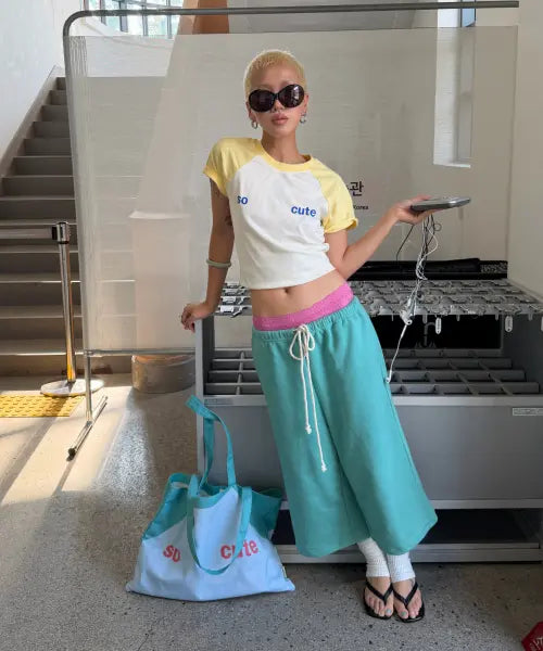 [KIKOZY] And Tough Midi Pants_Mint / 앤드 터프 미디 팬츠 민트