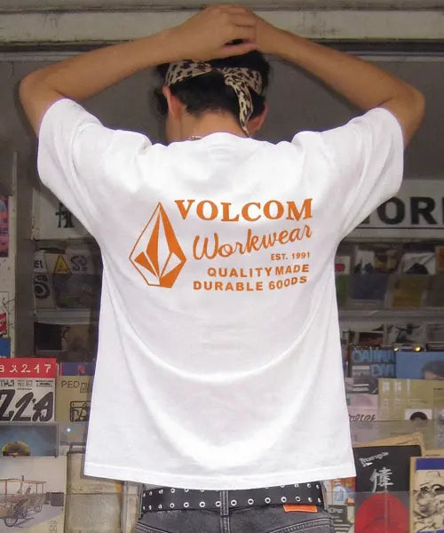 [VOLCOM] Workwear Essential Comfort Fit T-Shirt (White) / 워크웨어 에센셜 컴포트핏 반팔티(화이트)