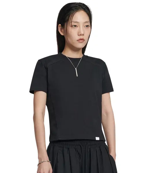 [NOMANUAL] W.B T-SHIRT (WOMAN) - BLACK