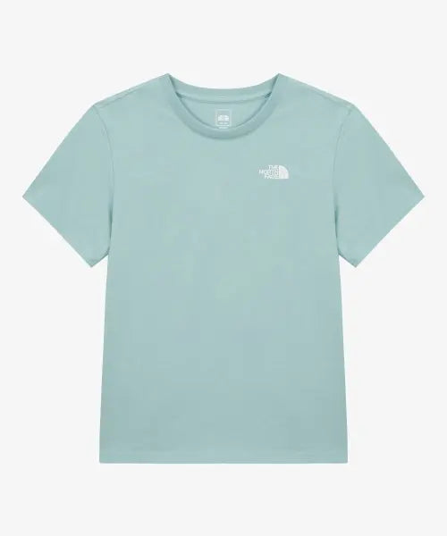 [THE NORTH FACE] W S COTTON BASIC S/S R/TEE / NT7US30E 여성 코튼 베이직 반팔 티 GRAYISH TURQUOISE