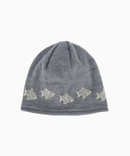 [HELLO SUNRISE] HS Fish Logo Beanie_Gray