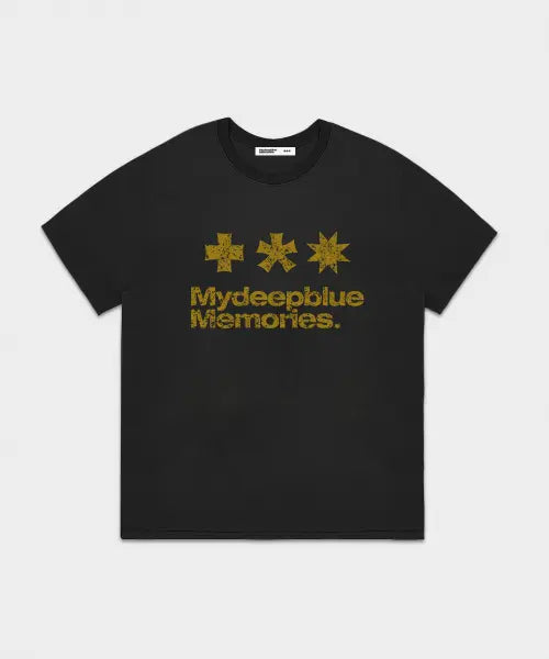 [MY DEEP BLUE MEMORIES] 90s MM SYMBOL LOGO T-SHIRTS(BLACK)