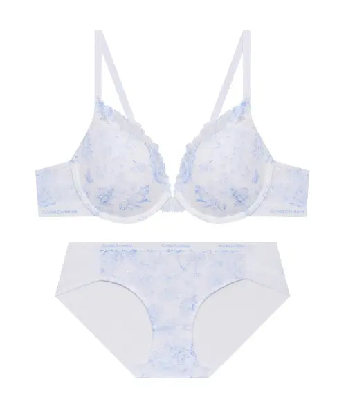 [CODES COMBINE INNERWEAR] French Toile Lace Bra and Panty Set / 프렌치 뜨왈 레이스 브라 햄팬티 세트