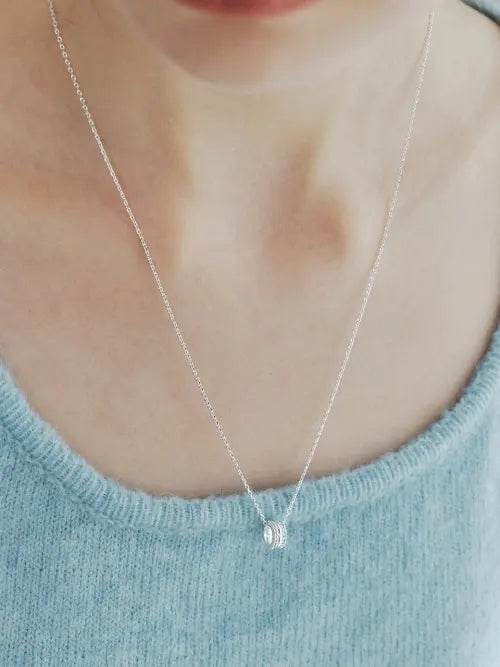 [ENGBROX] drizzle cubic necklace