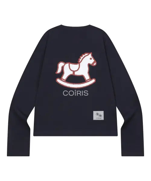 [COIRIS] Crayon Pony Graphic Long Sleeve Tee (4 Colors) / 크레용 포니 그래픽 롱 슬리브 티 (4컬러)