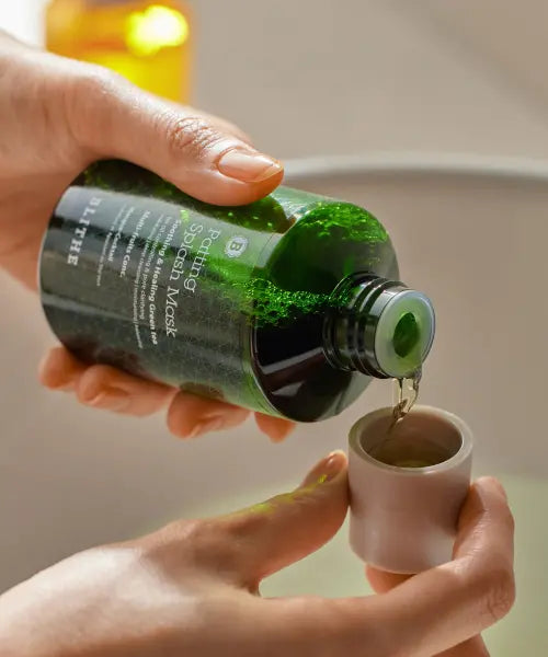 [BLITHE] PATTING SPLASH MASK SOOTHING \u0026 HEALING GREEN TEA 150ml / 패팅 스플래쉬 세수팩 그린티 150ml