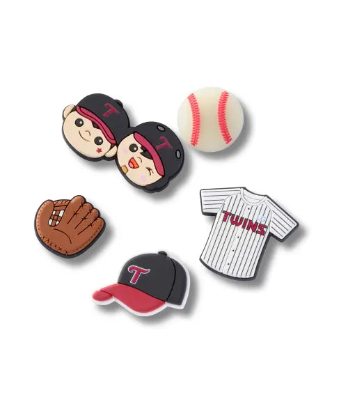 [CROCS] KBO LG Twins 5pck JBZ - / KBO LG 트윈스 지비츠™ 참 5개 세트​ / 10019726