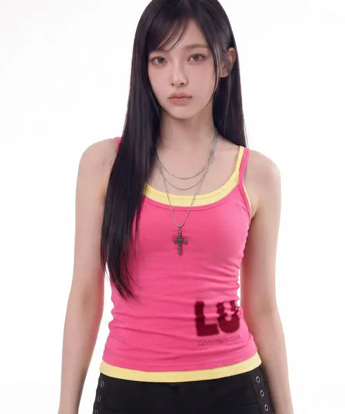 [LUVISTRUE] SY BASIC SLEEVELESS(PINK)