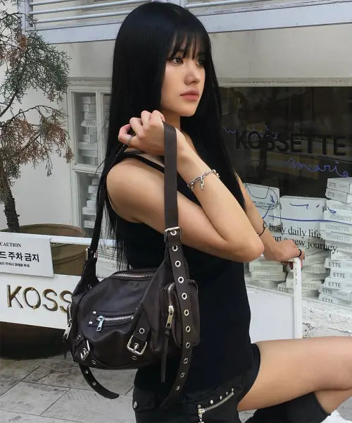 [DEFGARMENTS] BELTED SHOULDER BAG [3COLOR]