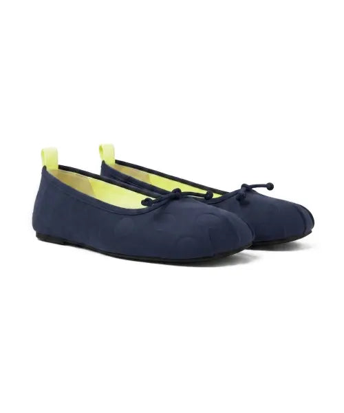 [PORTERNA] DOT SQUARE FLATS - NAVY