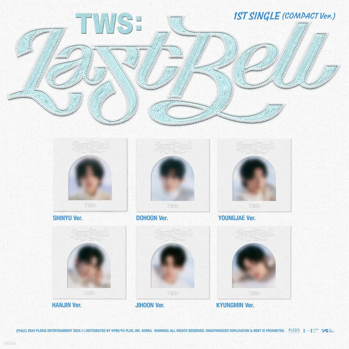 [To us] TWS - 1st Single 'Last Bell' (Compact Ver.) / TWS (투어스) - 1st Single 'Last Bell' [COMPACT Ver.][6종 중 1종 랜덤발송]