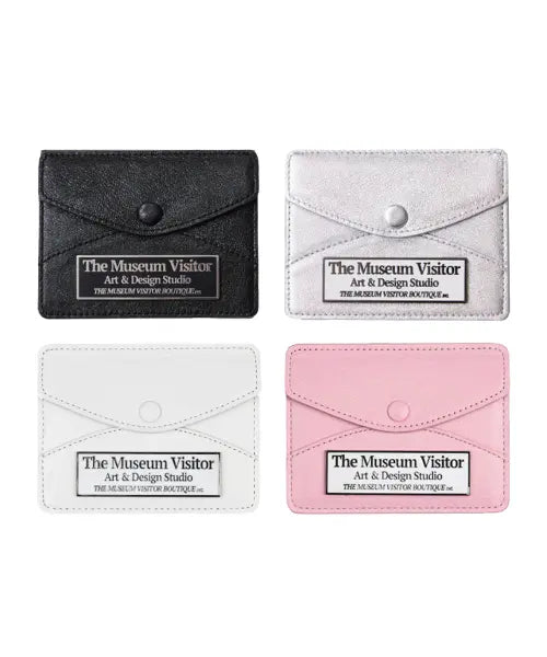 [THEMUSEUMVISITOR] METAL LOGO CARD WALLET (4 COLOR)