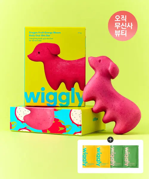 [WIGGLY] Pitaya Energy Gua Sha Body Bar / [바디클렌저] 용과 에너지 강아지 괄사 바디바